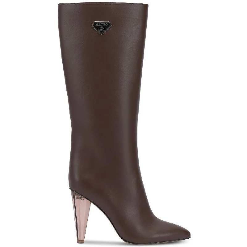 Boots with funky sole designs -INC Womens Charlotte Faux leather Side Zip Knee-High Boots