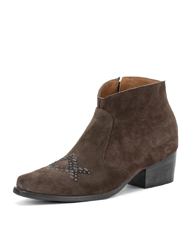 Boots for long rainy outings -Zima Zelda Suede Boot | Chocolate