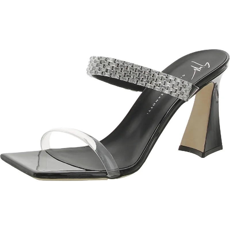 Sale sandals with shore prices -Giuseppe Zanotti Womens Talent Patent Leather Embellished Slide Sandals