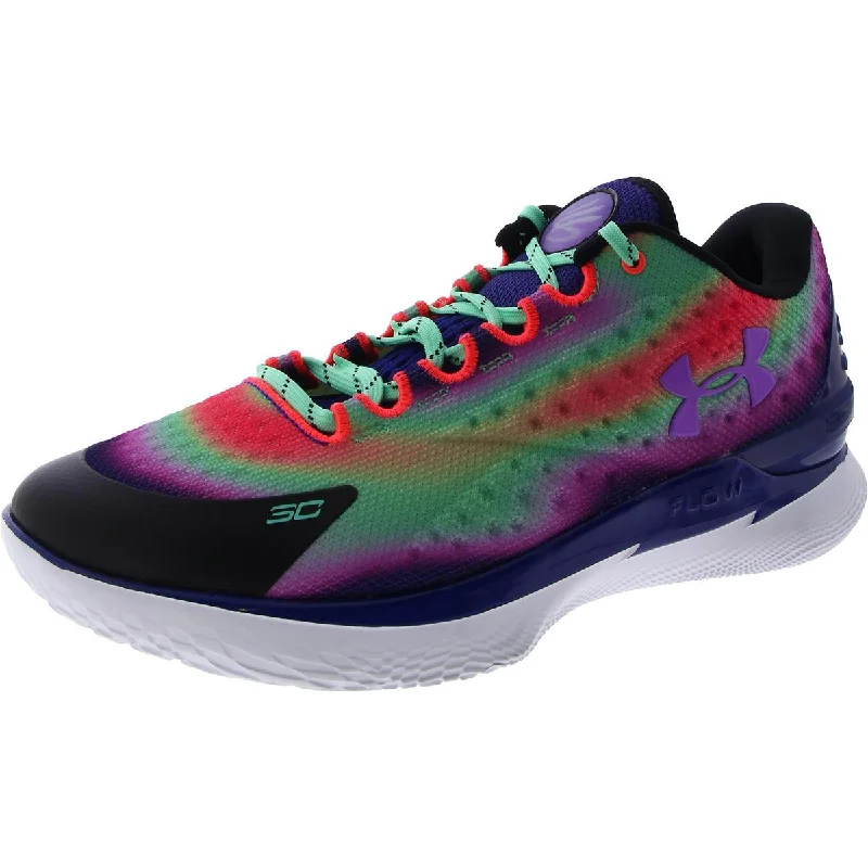 Running shoes for quick runs -Under Armour Mens Curry 1 Low Flotro NM Tie Dye Lace-Up Running & Training Shoes