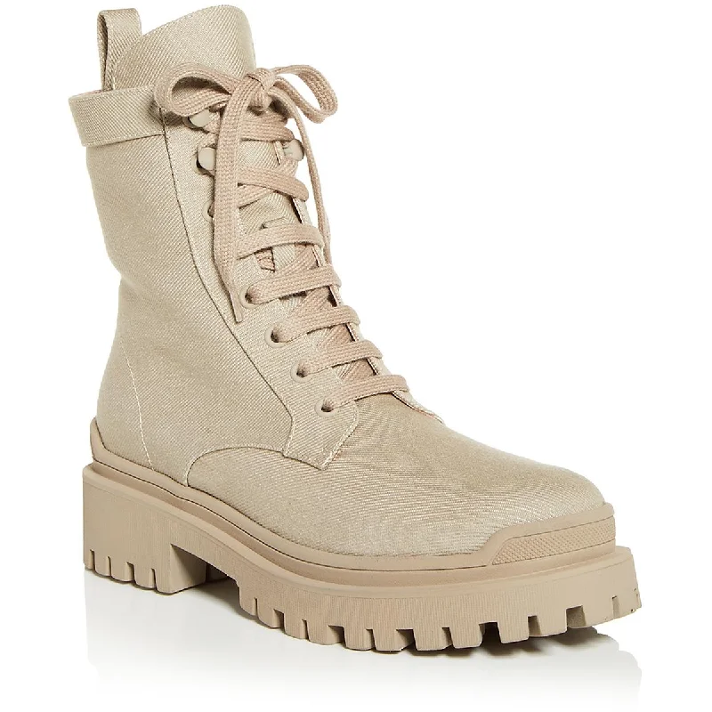 Boots with airy sole linings -Ilio Smeraldo Womens Sulcer Lug Sole Moto Combat & Lace-up Boots