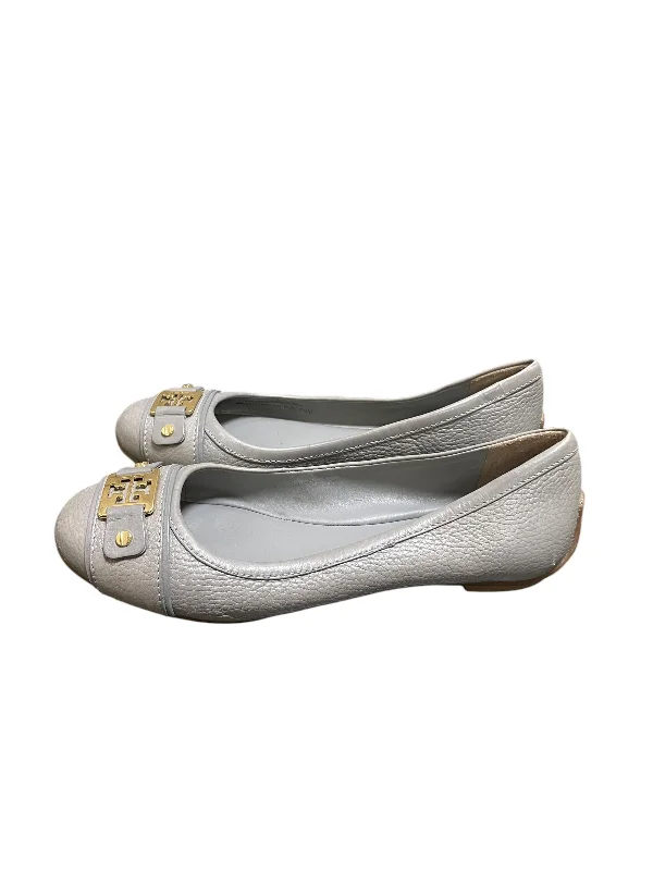 Flats for evening calm -Shoes Flats By Tory Burch In Grey, Size: 7.5