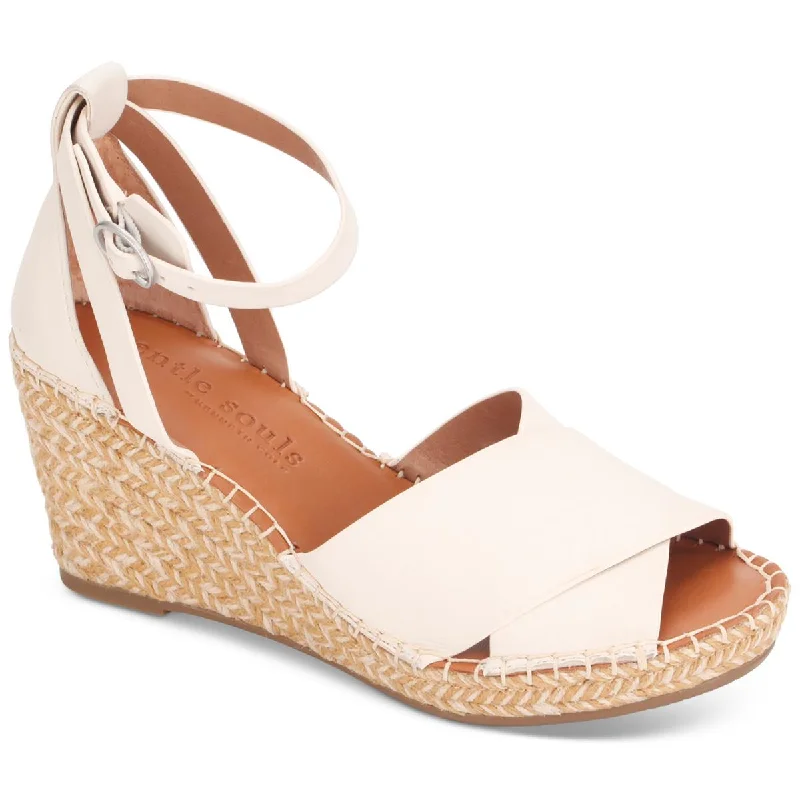 Sandals with deck shore hush -Gentle Souls by Kenneth Cole Womens Charli X Band Leather Wedge Sandals