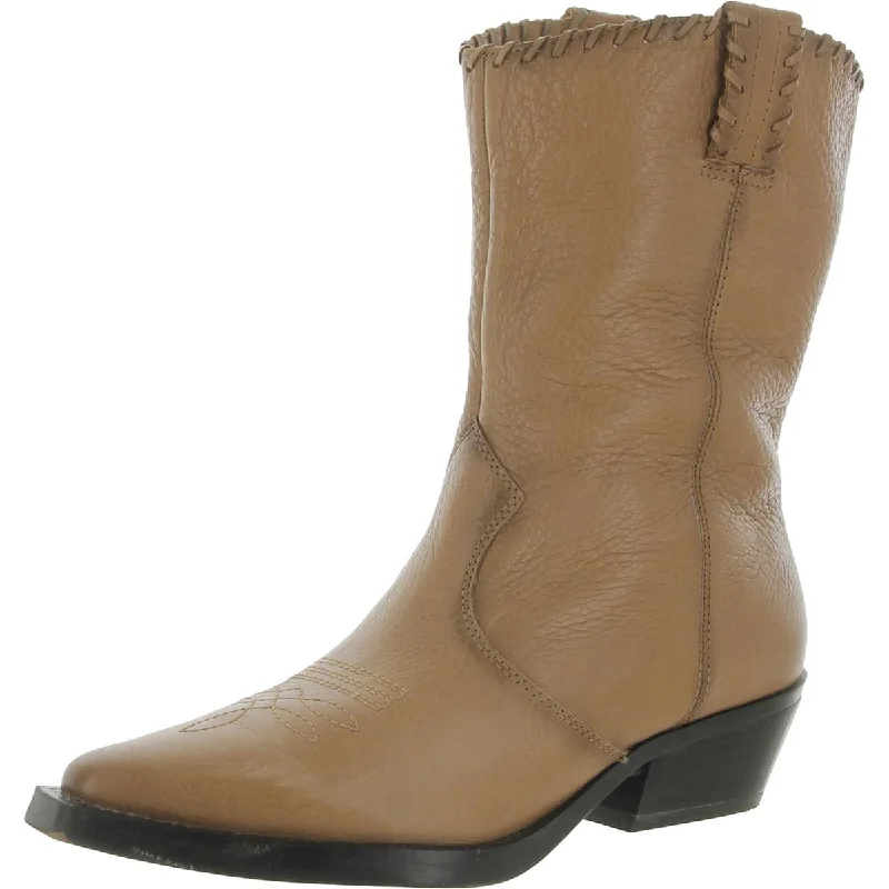 Boots for relaxed rainy strolls -Sarto Franco Sarto Womens Lance Leather Embossed Cowboy, Western Boots