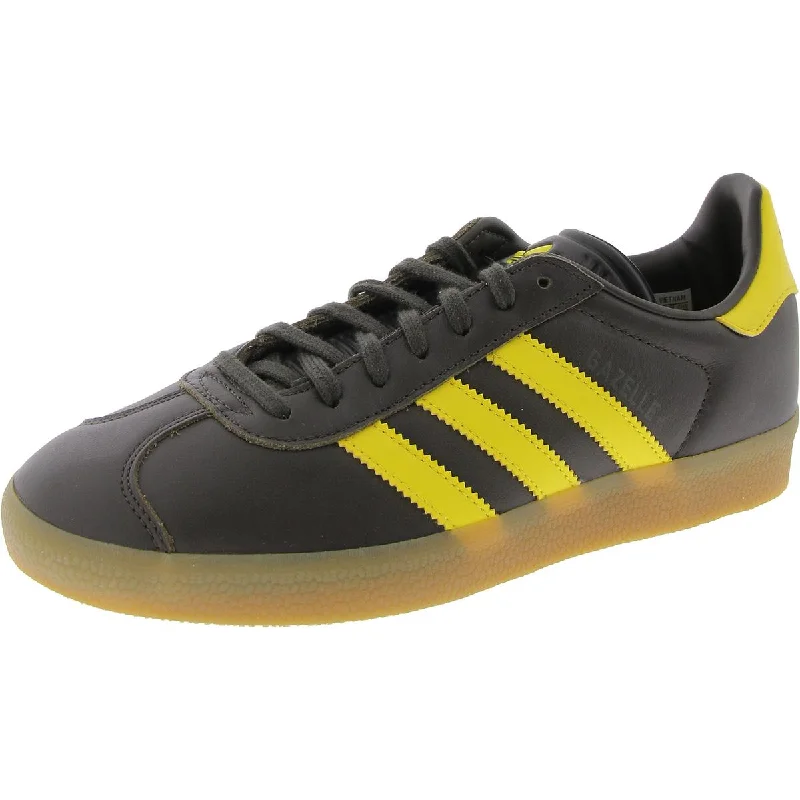 Running shoes with fresh designs -Adidas Mens GAZELLE INDOOR Faux Leather Trainer Running & Training Shoes