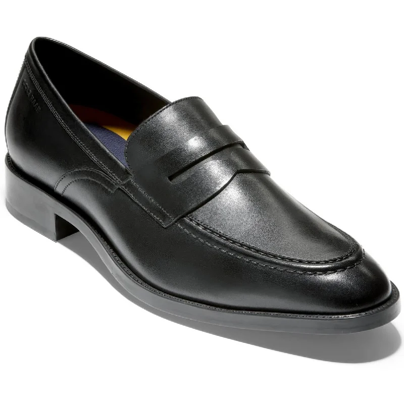 Loafers for men with ankle soreness -Cole Haan Mens Hawthorne Leather Slip-On Loafers