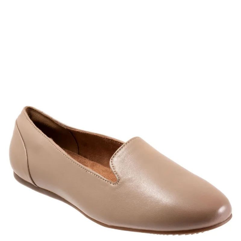 Loafers with firm sole padding -SoftWalk Womens Shelby Leather Slip-On Loafers