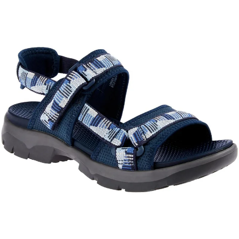 Slip-on sandals with swift shores -Baretraps Womens Lancer Open Toe Ankle Strap Sport Sandals