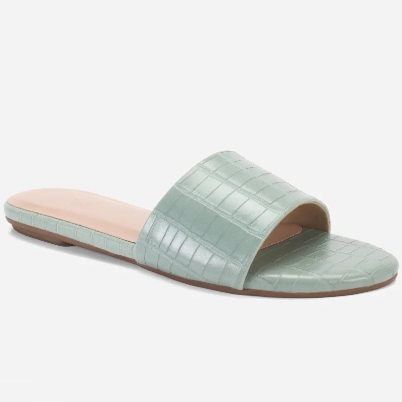 Slippers for warm weather -Women "LILY" Matt Slip On Slippers