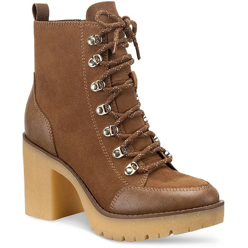 Boots for breezy spring style -Sun + Stone Womens Lennonn Block Heel Ankle Combat & Lace-up Boots