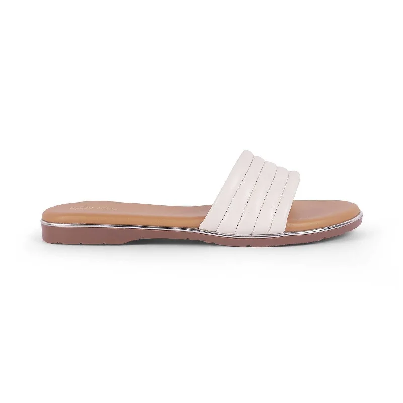 Clearance flats for big deals -Tresmode Hars White Women's Casual Flats