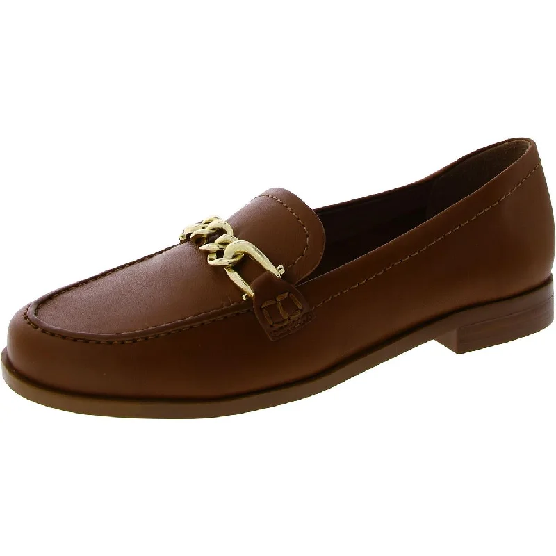 Loafers for casual evening dinners -Naturalizer Womens Leather Chain Loafers