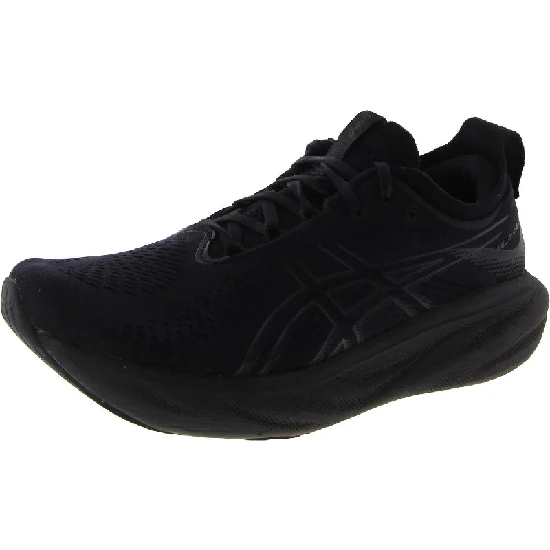 Running shoes with anti-slip technology -Asics Mens GEL-Nimbus 26 Mesh Work Out Running & Training Shoes