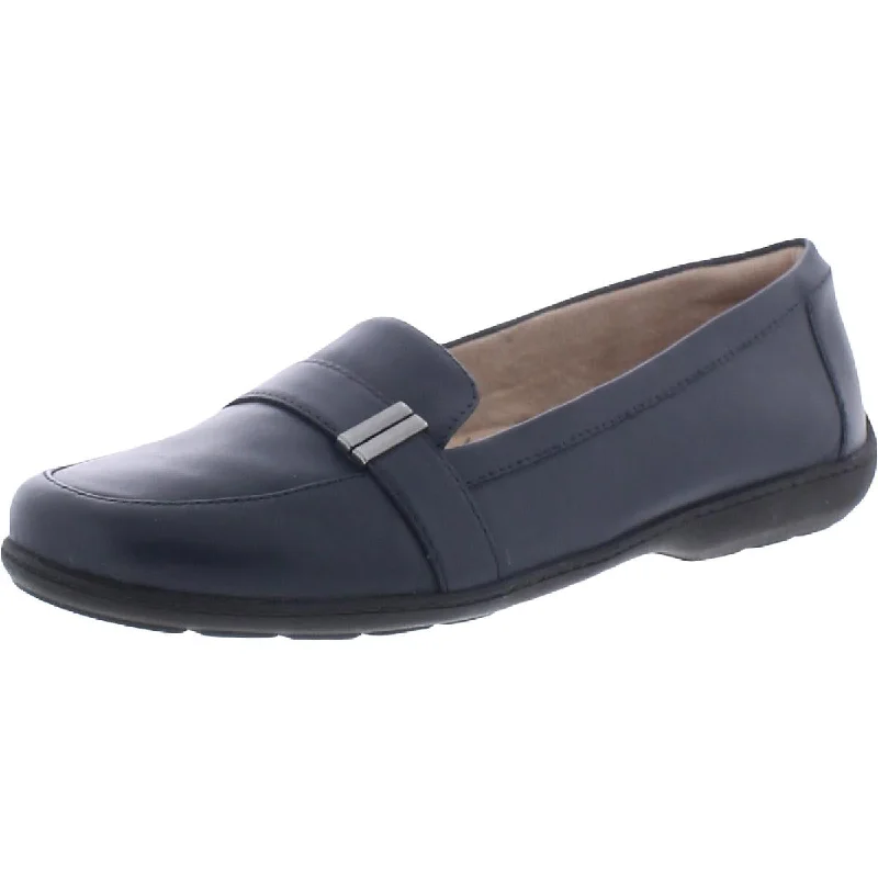 Loafers with solid heel padding -SOUL Naturalizer Womens Kentley Faux Leather Slip On Penny Loafers