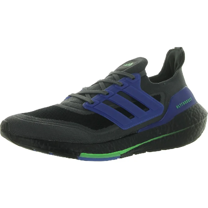 Running shoes with deep padding -Adidas Mens ULTRABOOST 21 Trainer Fitness Running & Training Shoes