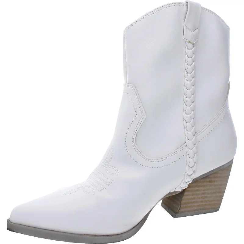 Boots for outdoor dusk meals -DV By Dolce Vita Womens Karyn Faux Leather Cowboy, Western Boots