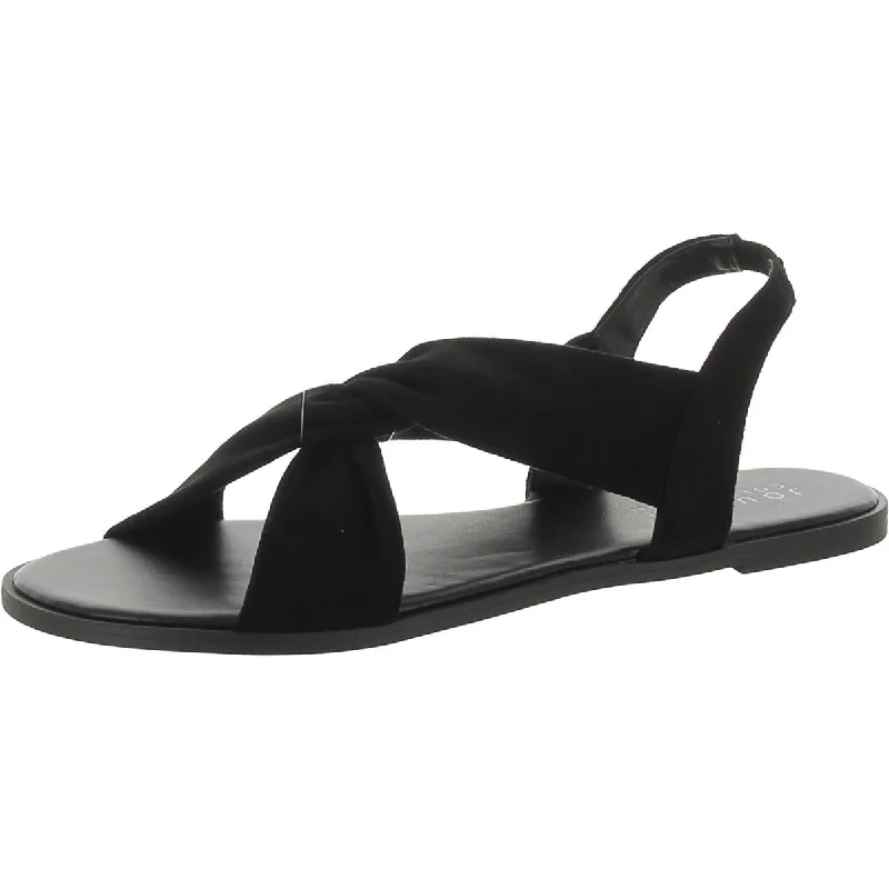 Crisp sandals with sharp lines -Journee Collection Womens Round Toe Casual Slingback Sandals