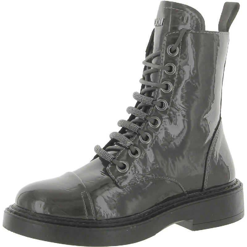 Boots for quiet dusk strolls -DKNY Womens Katlyn Lace Up Block Heel Combat & Lace-up Boots