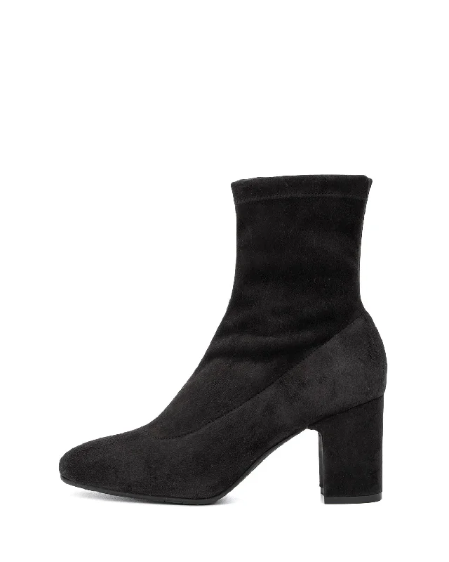 Boots with subtle glow tones -Briana Stretch Suede Bootie | Anthracite