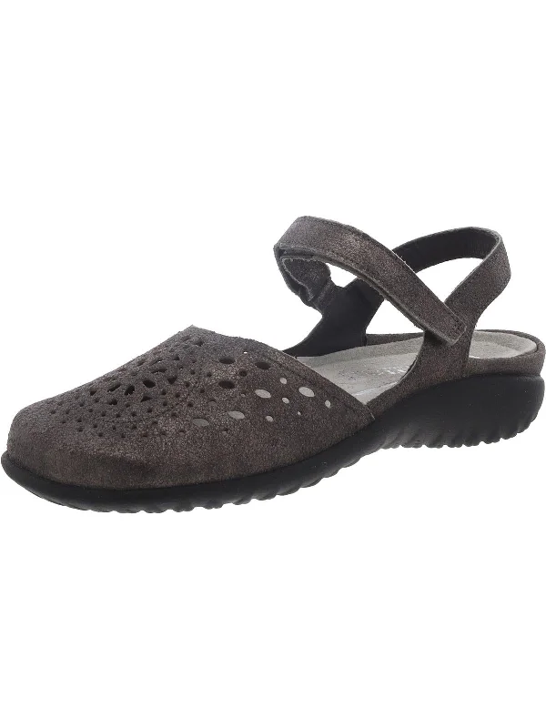 Slippers for daily ease -Artaki Womens Leather Perforated Clogs