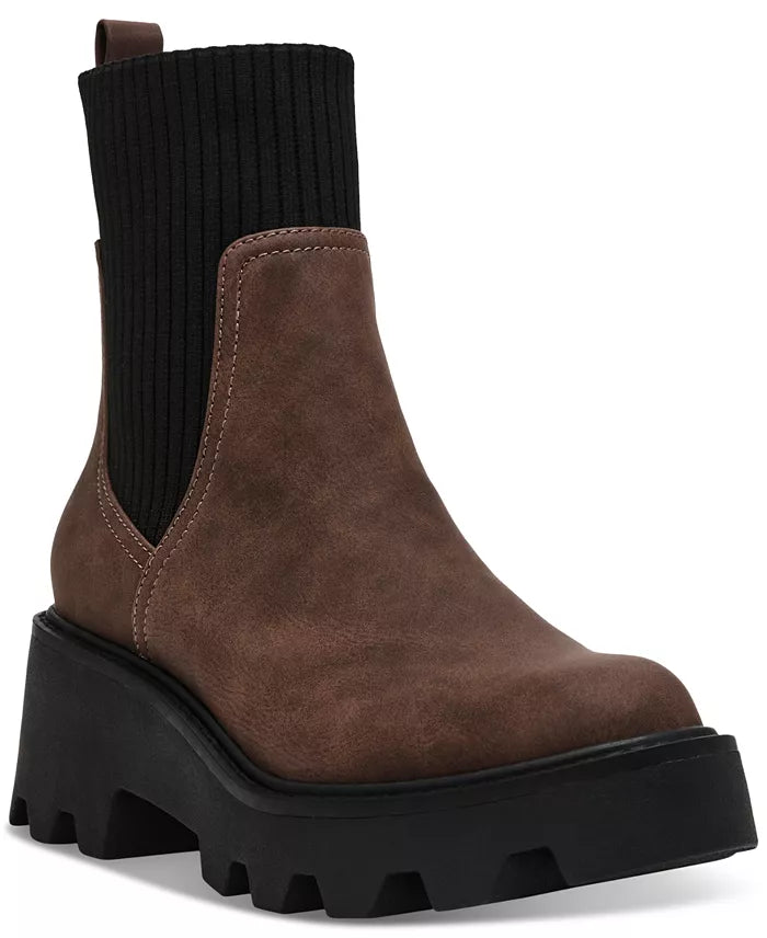 Boots with plush heel linings -The Villa Lug Sole Bootie