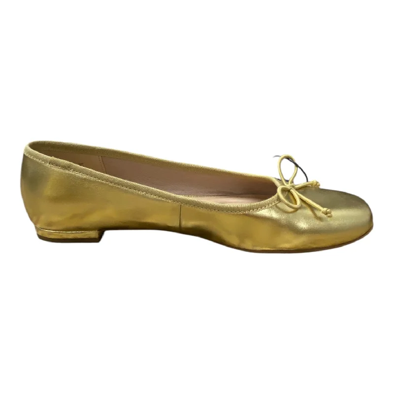 Flats for cold naps -Shoes Flats By Franco Sarto In Gold, Size: 9