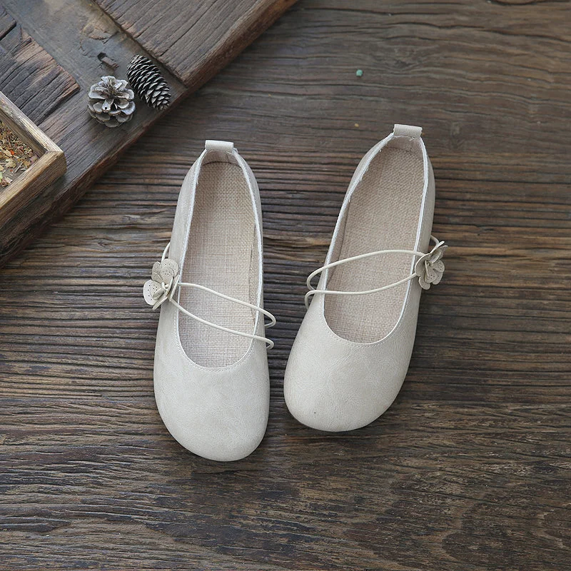 Flats with premium wool -Women Retro Soft Handmade Casual Flats