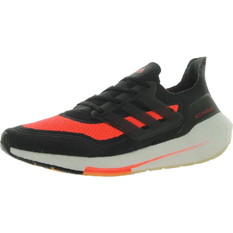 Running shoes with comfy padding -Adidas Mens ULTRABOOST 21 Trainer Fitness Running & Training Shoes