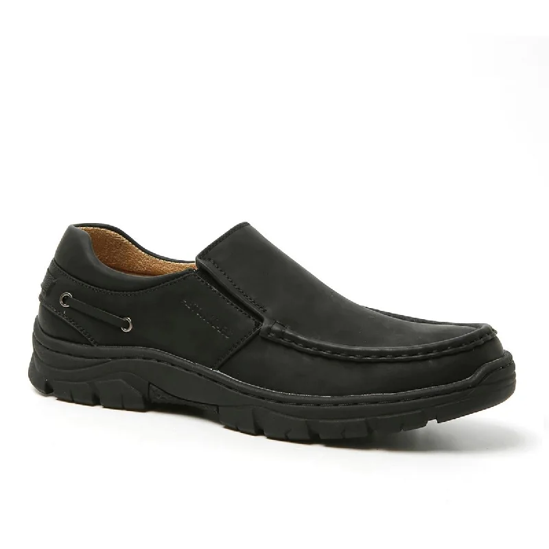 Loafers with sturdy sole linings -Aston Marc Mens Comfort 04 Faux Leather Loafers