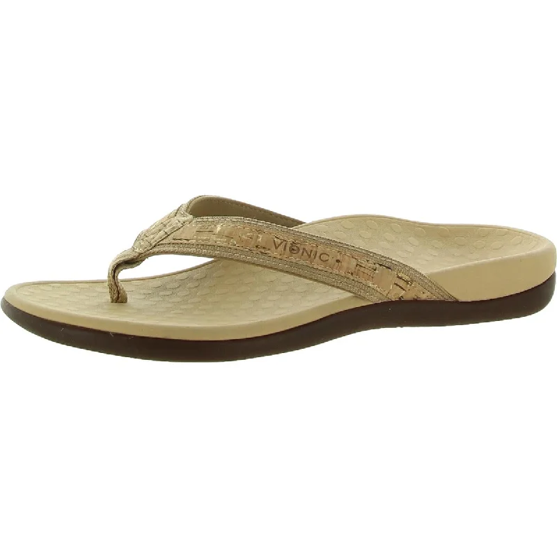 Sandals with scratched initials -Vionic Womens 44 Tide ll Leather Slip On Slide Sandals