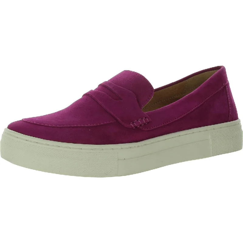 Loafers with plush heel linings -Seychelles Womens Suede Slip On Loafers