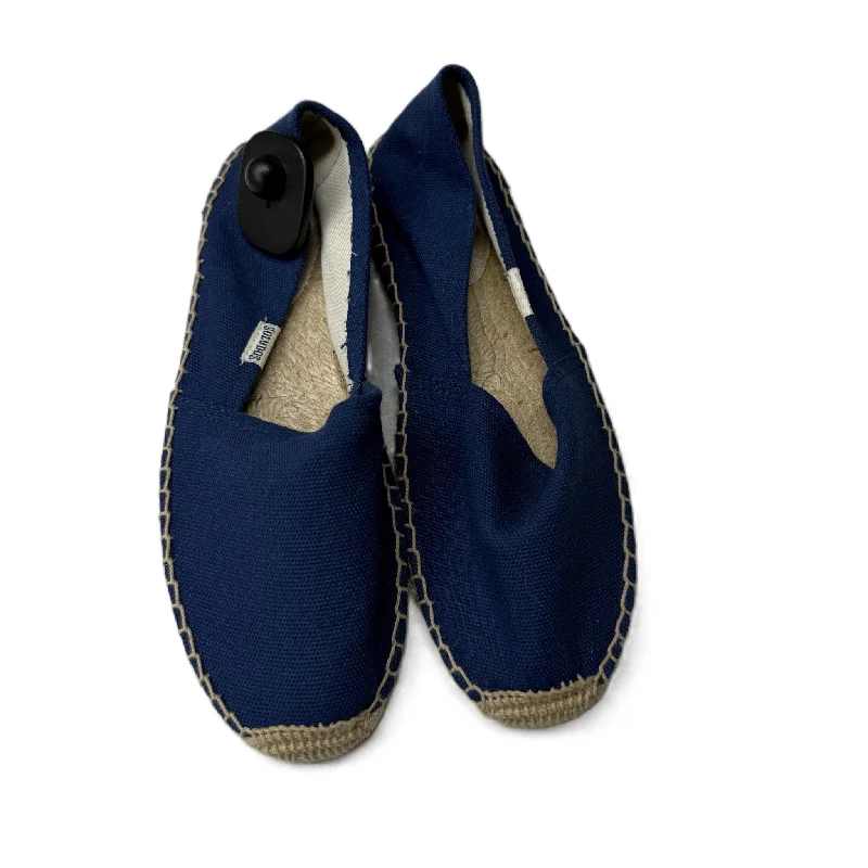 Vintage flats with retro charm -Shoes Flats By Soludos In Blue, Size: 7.5