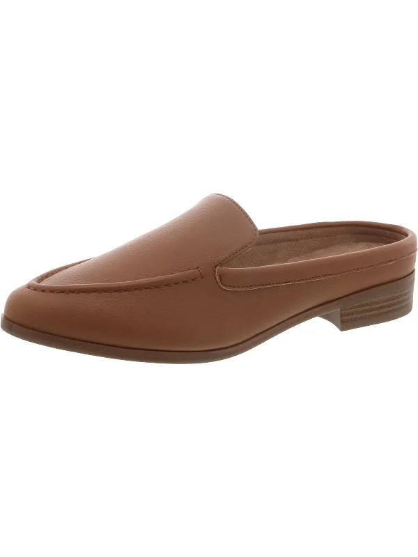 Slippers with rigid support -ENRIGHT Womens Faux Leather Slip on Mules