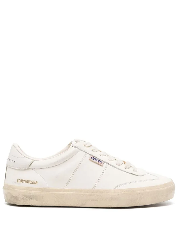 GOLDEN GOOSE Men's Mini Logo Leather Sneakers