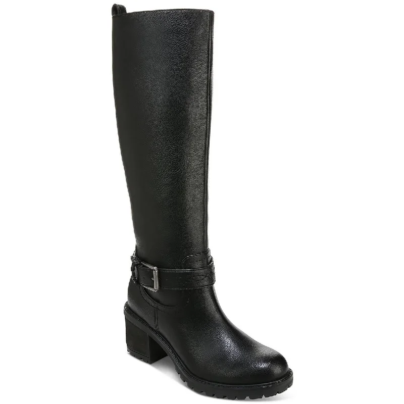 Boots for outdoor dusk suppers -Zodiac Womens Georgia  Faux Leather Riding Knee-High Boots