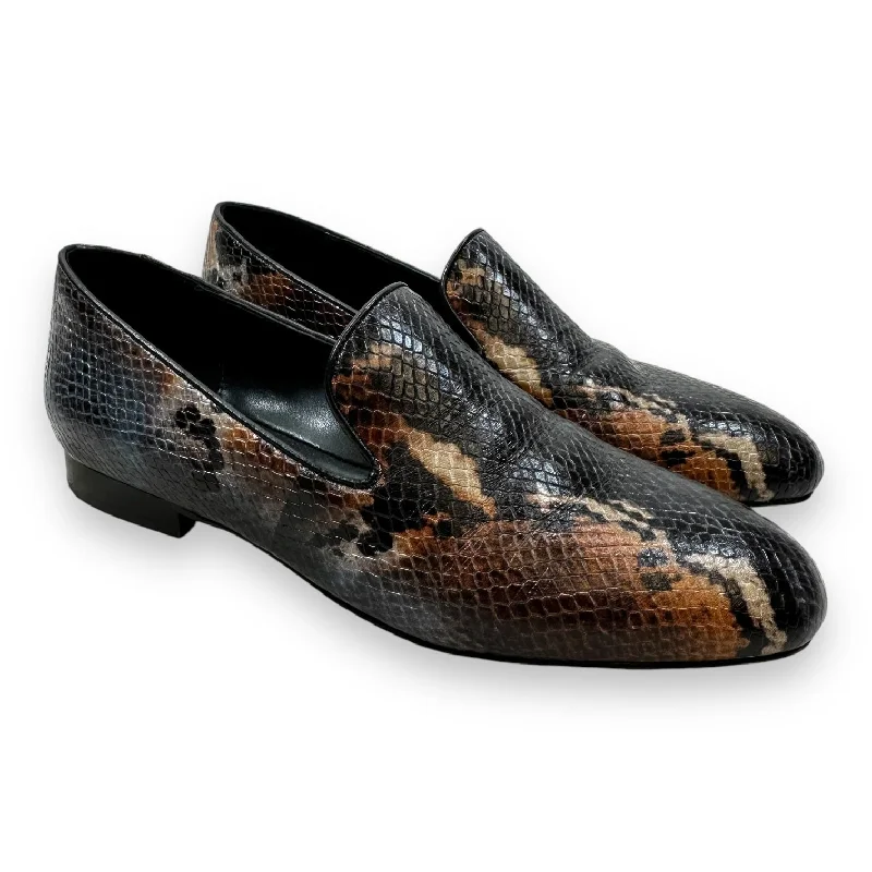 Flats with neat lines -Shoes Flats By Donald Pliner In Animal Print, Size: 7.5