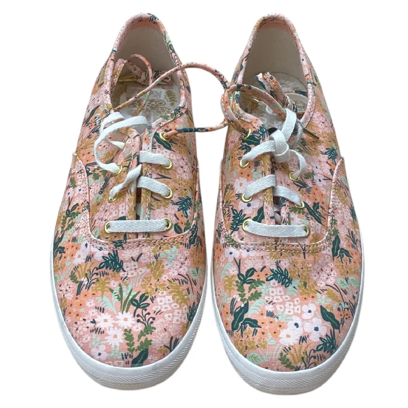 Flats for cozy workspaces -Shoes Flats By Keds In Floral Print, Size: 10