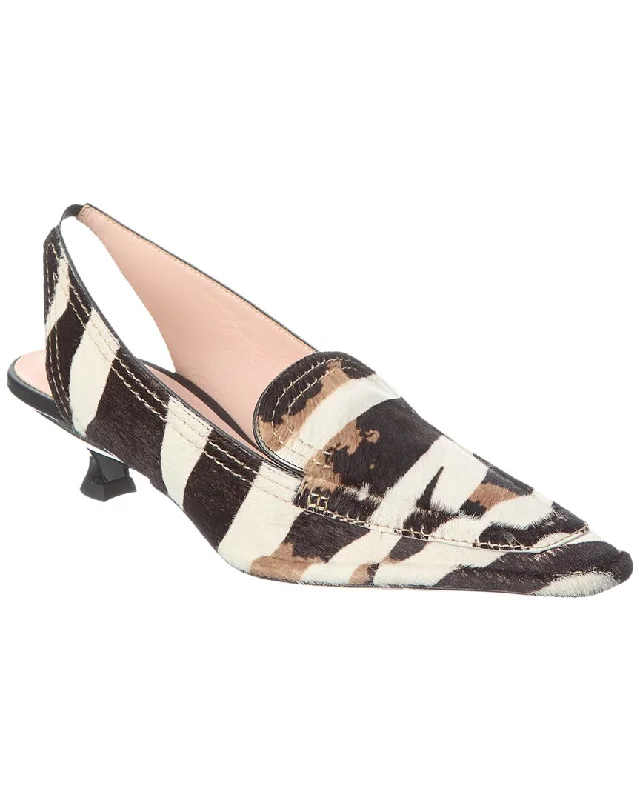 Slippers for lazy days -TOD’s Haircalf Slingback Mule