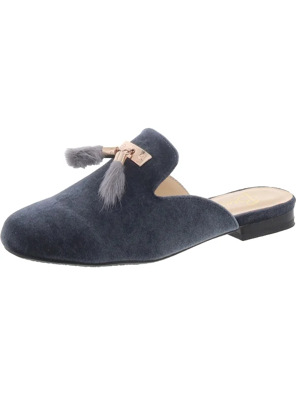 Slippers for rainy days -LIZA Womens Velvet Slip On Mules