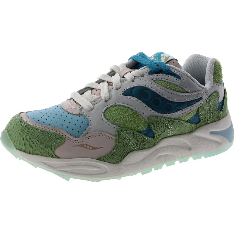 Running shoes with bright shades -Saucony Mens Grid Shadow 2 Leather Workout Running & Training Shoes