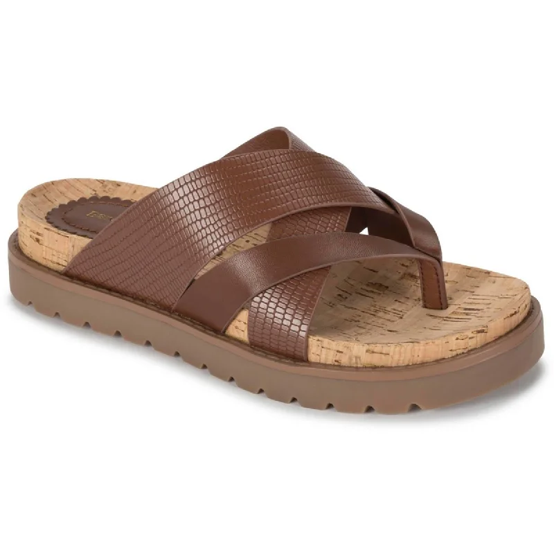 Sandals with cold shore repose -Baretraps Womens Deirdra Faux Leather Slide Sandals