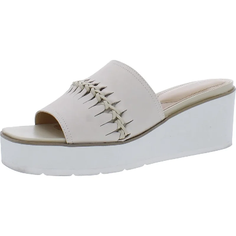 Sandals with shore vibes -NYDJ Womens Rory Nubuck Peep-Toe Wedge Sandals