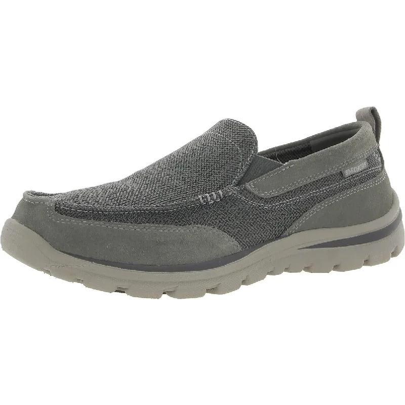 Loafers with smooth leather finishes -Skechers Mens Superior - Milford Slip-On Relaxed Fit Loafers