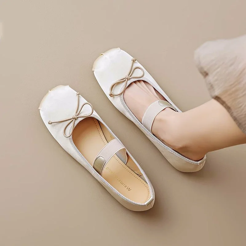 Flats for home fun -Women Cute Soft Canvas Flats Ballet Shoes