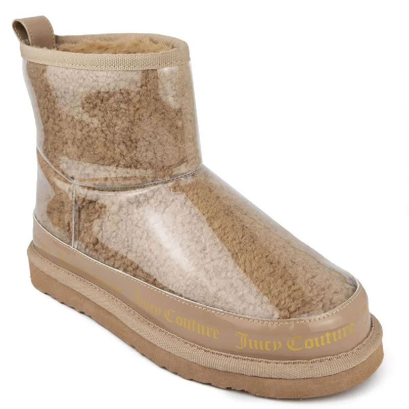 Boots with plush sole linings -Juicy Couture Womens Klash Logo Shearling Boots