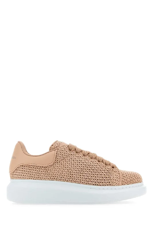 ALEXANDER MCQUEEN Crochet Sneakers with Leather Accents