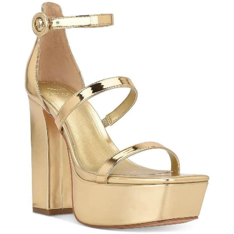 Sandals with rich strap piles -Marc Fisher LTD Womens Frita  Strappy Dressy Platform Sandals