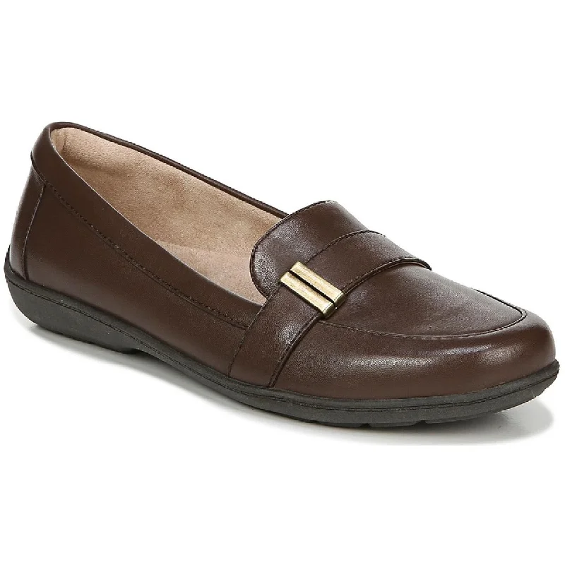 Loafers for women with arch padding -SOUL Naturalizer Womens Kentley Buckle Slip On Loafers