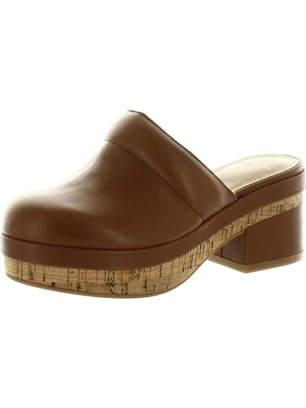 Slippers with steady traction -Beckett Womens Leather Slip On Clogs