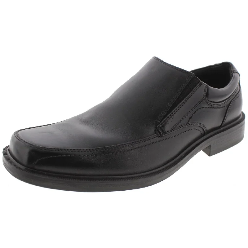 Loafers with tough sole patterns -Dockers Mens Edson  Leather Slip On Loafers